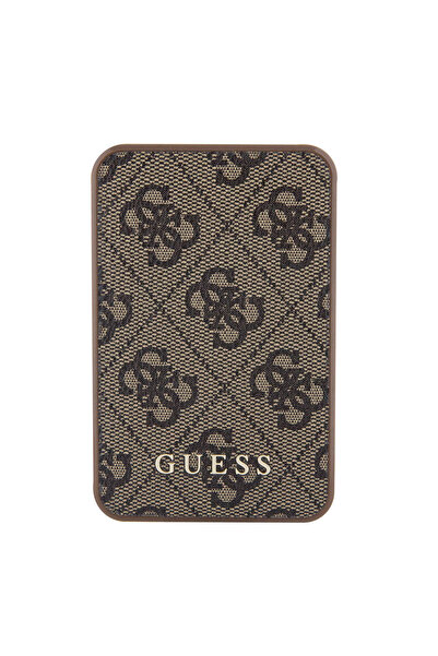 Guess Taşınabilir Powerbank Lisanslı Pu Deri 4g Logolu 5000mah 15w Kahverengi