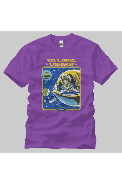 Built By Crazy Μπλουζάκι Unisex So Long Losers