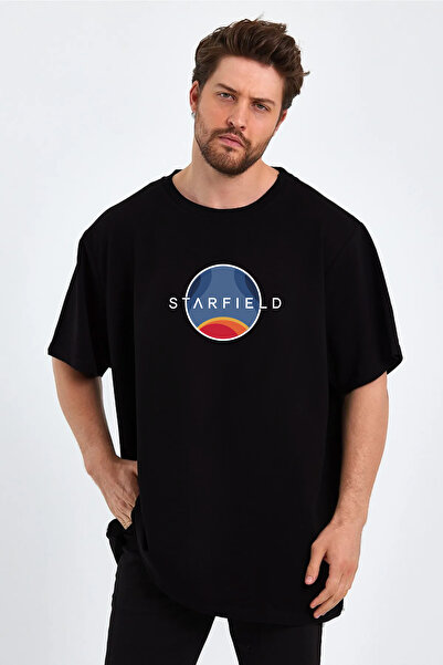 ÖRSTREND تي شيرت ستارفيلد برقبة دائرية للجنسين مقاس كبير