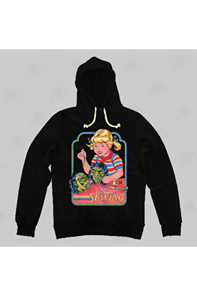 Built By Crazy You Can Learn Sewing Hanorac unisex cu glugă