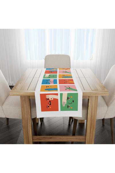 The Lucid Lab Emoji Runner Örtü