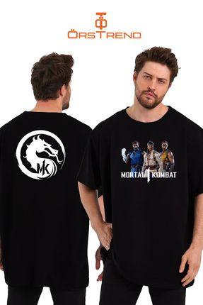 ORSTREND Mortal Kombat 1 Bask l S f r Yaka Unisex Oversize Ti ort Fiyat Yorumlar Trendyol