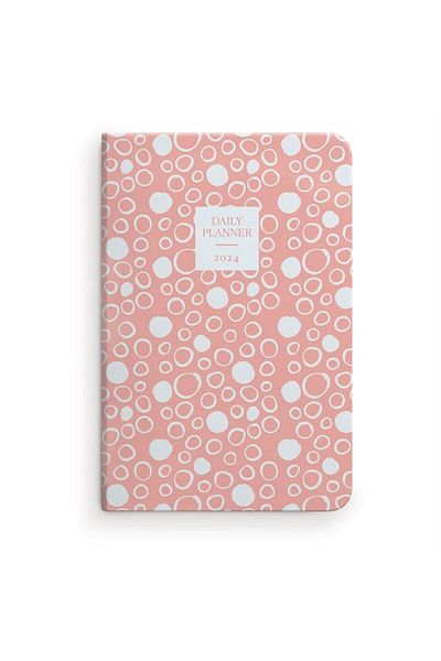 Gıpta 2024 139-DSK Solid 13x21 Thread Stitched Hard Cover Daily Cream Agenda