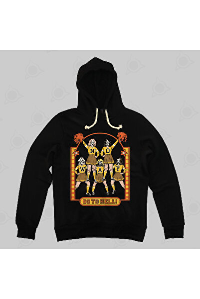 Built By Crazy Hanorac cu glugă unisex Go To Hell