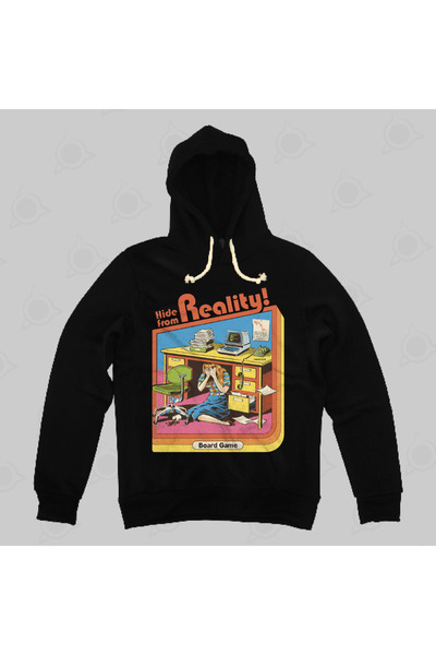 Built By Crazy Hanorac cu glugă unisex Hide From Reality