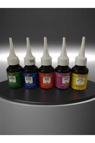 MY BAKE MALDİ PASTACILIK MY BAKE SIVI GIDA BOYASI 60 GR 5 ADET SARI KIRMIZI M...