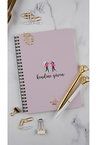 Harikalar Ofisi Confidence Themed 14*19 Lined Notebook