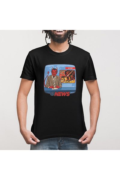 Built By Crazy Tricou unisex Breaking News