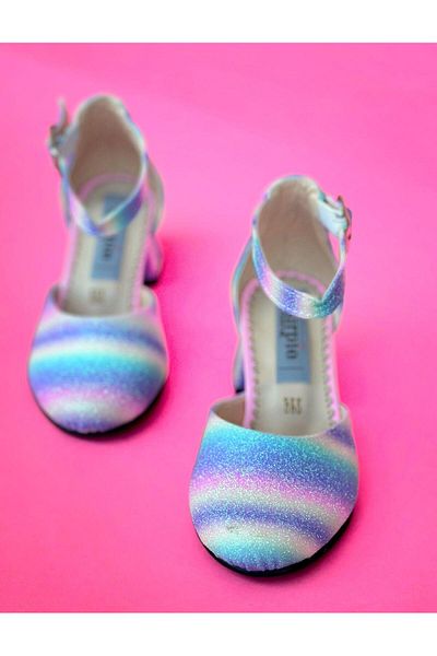 Surpie Shoes Цветни детски обувки на висок ток, детски обувки на висок ток