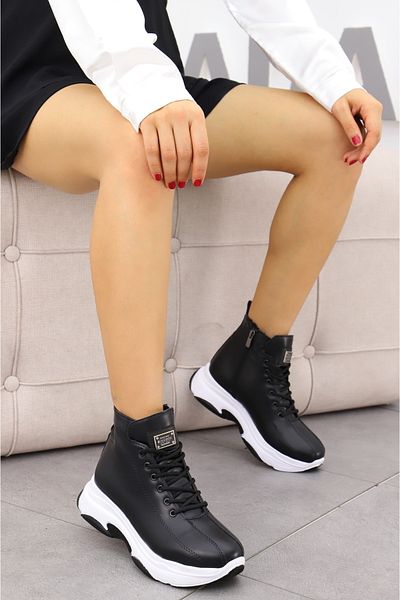 Madam Tarz Μπότες Mark Sport Sole δεμένες