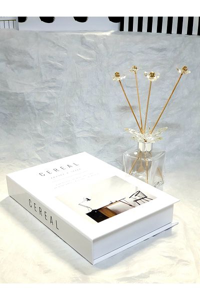 Saccura Decor Cereal Travel And Style Decorative Book Box