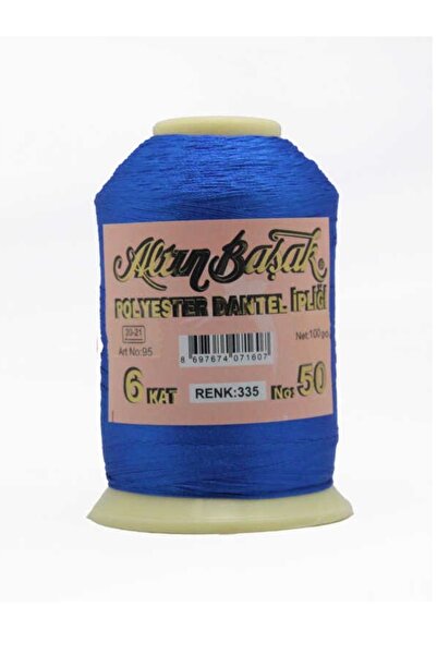 Altınbaşak Gold Spike Polyester Lace Thread 6 layers 100 Gr Color 335 Size 50...