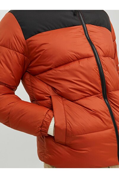 Jack & Jones Jack Jones Jjetoby Puffer Collar Sn Men's Claret Red Coat 12235860-18