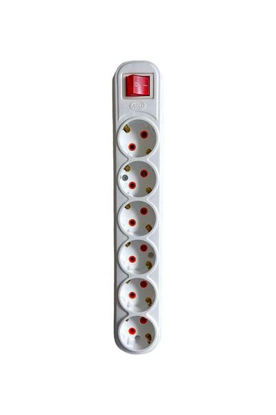 Ars 6-Piece Switched Grounded Socket with Klemes