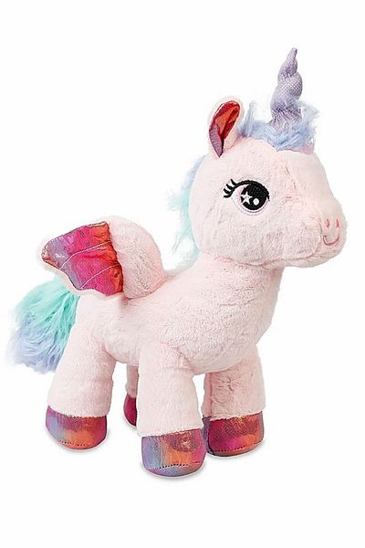 Şeker Adası Winged Unicorn Horse 30 cm Toy Pink Plush Pony Horse Sleeping and Playmate Food