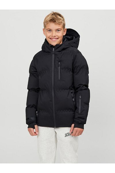 Jack & Jones Jcosweep Puffer Jnr Men's Black Coat12239930-02