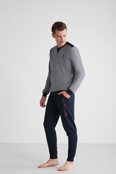 U.S. Polo Assn. Ανδρική μακρυμάνικη φόρμα πιτζάμα Navy Blue C1T8N7O20