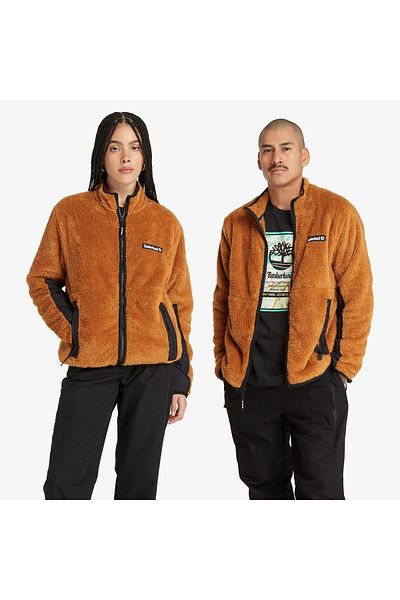 Timberland Ανδρικό κίτρινο παλτό από ψηλό πέλος