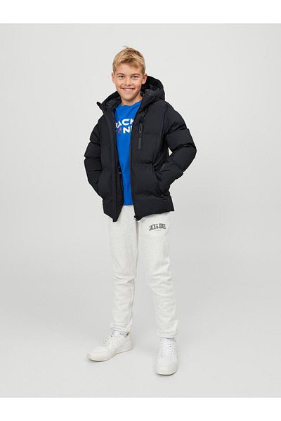 Jack & Jones Jcosweep Puffer Jnr Men's Black Coat12239930-02