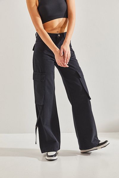 Bianco Lucci Women's Cargo Pocket Drawstring Trousers