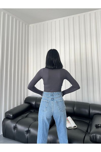 MERTAN Smoked Combed Crop Blouse