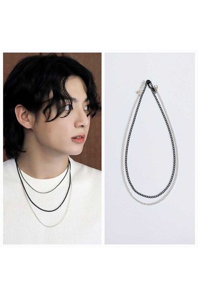 REN AKSESUAR مجموعة قلادات KPOP BTS Jungkook