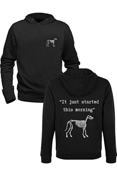 Alfa Tshirt Veterinary This Morning Black Front Back Sweatshirt