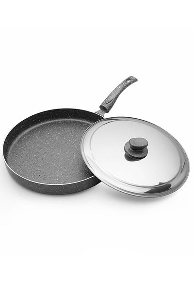 FİTHOME 34 CM Granite Casting Fireproof Non-Stick Fish Frying Pan