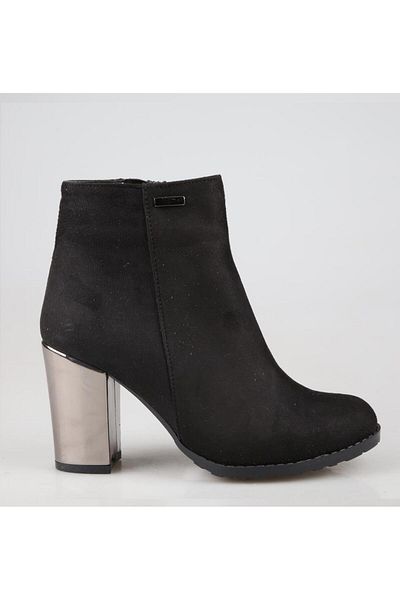 FELES 01-301 Μαύρες Suede Γυναικείες Μπότες