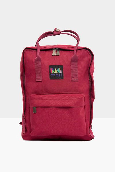 Bagmori Claret Red Γυναικεία τετράγωνη τσάντα με ρυθμιζόμενο λουράκι M 000001621
