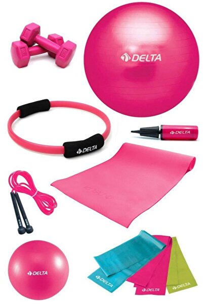 Delta 4 MM Minderli PFS Fuşya Full Pilates Seti (55 cm 20 cm)