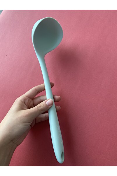 Multiamo Hard Tip Heat Resistant Fireproof Non-Stick Silicone 28 Cm Ladle 1 Piece