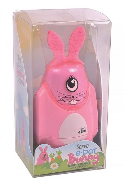 Serve E-bot - Ξύστρα μολυβιών Rabbit Eraser - Candy Pink