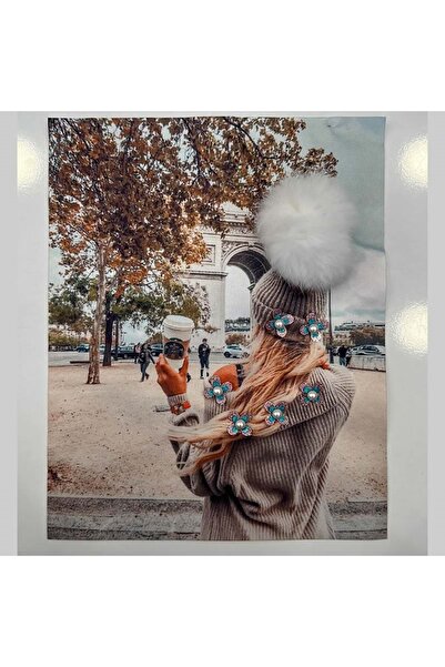 AĞIRSOY Tricou cu broderie Gofres Tudg10 Lățime 18 cm Lungime 24,5 cm - Prețul este pentru 4 bucăți