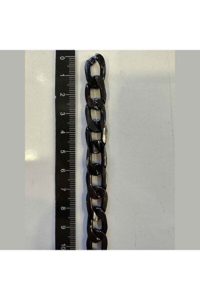 AĞIRSOY Lanț din aluminiu Za108-3nk Culoare Negru Pretul este pentru 10 metri