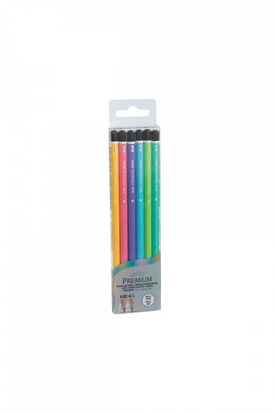 Serve Premium Pastel Colors Pencil Set of 6