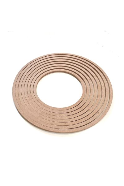 Buradadavar Hobi Ahşap 8'li Ham Mdf, 8mm Kalınlık, 30 Cm Kasnak, Boyanabilir Vidasız Kasnak, Makrome Halkası, Düş Kapanı