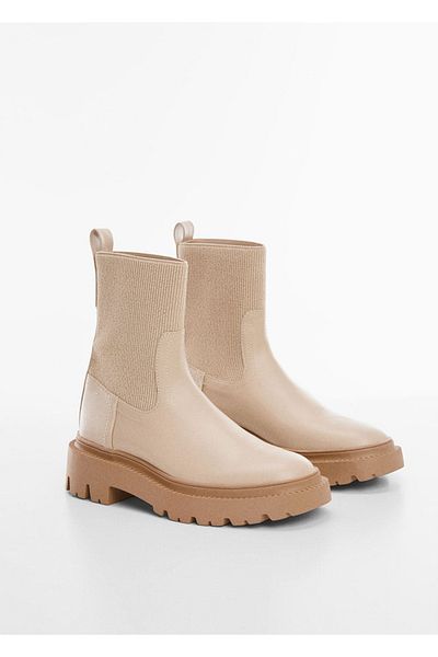 MANGO Woman Kurze Stiefel mit dicker Sohle