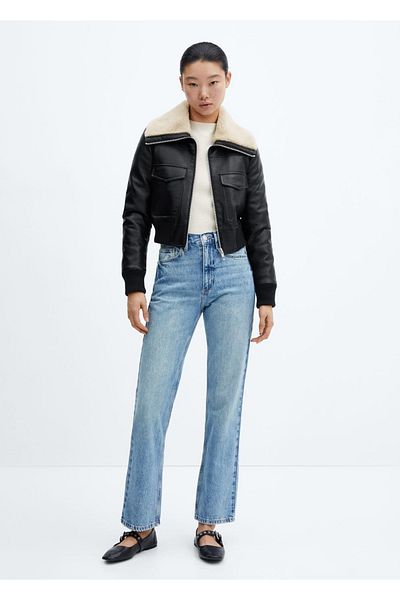 MANGO Woman Double Sided Bomber Jacket