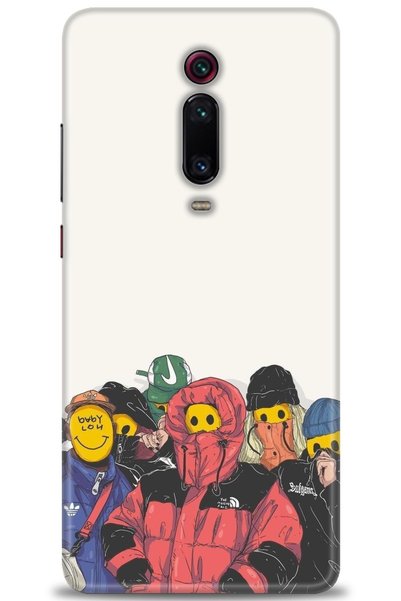 MRCİLETİSİM حافظة هاتف Xiaomi Mi 9T مطبوعة بدقة HD - رجال + واقي شاشة كامل