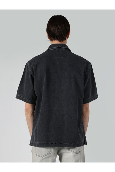 Colin's Cămașă de jeans cu mânecă scurtă pentru bărbați, cu buzunare, cu croială relaxată Cl 1062454