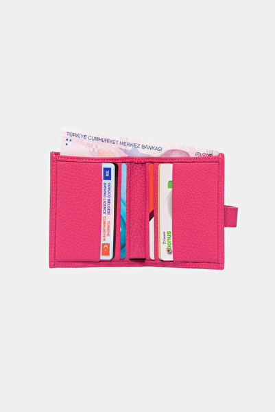 Grande 3803 Γνήσιο Γνήσιο Δέρμα Ειδικού Σχεδίου Γυναικείο Ανδρικό Πορτοφόλι Ροζ