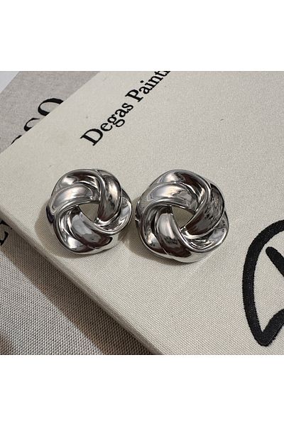 Okko Store Vintage Steel Earrings - Flower Model