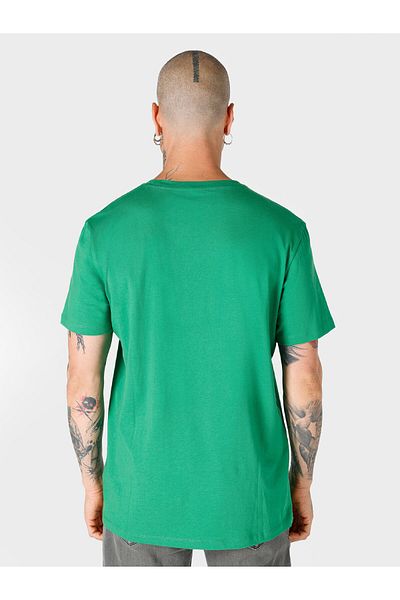 Colin's Tricou cu mânecă scurtă pentru bărbați, verde, cu imprimeu, cu decolteu rotund