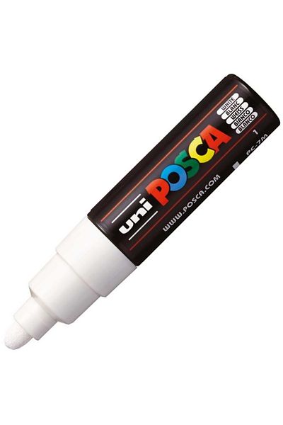 UNİ-BALL White Uni-Ball Posca 4.5-5.5 Water-Based Poster Marker