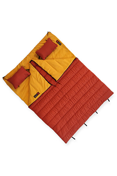 Naturecamp Era 350 Orange -15 Degree Combine Double Padded Sleeping Bag