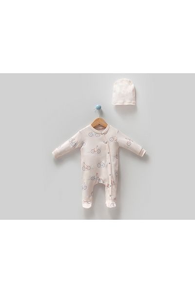 Bubbles BIKE PRINTED JUMPSUIT WITH BOOTIES