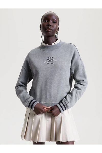Tommy Hilfiger Gray Women Sweatshirts Styles, Prices - Trendyol