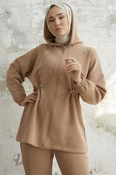 InStyle Arisa بدلة غوص دانتيل بنفق حجري - جملي