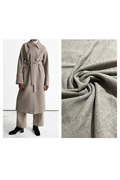 Modelkumas Bej Renk Yün Kaşe Kumaş